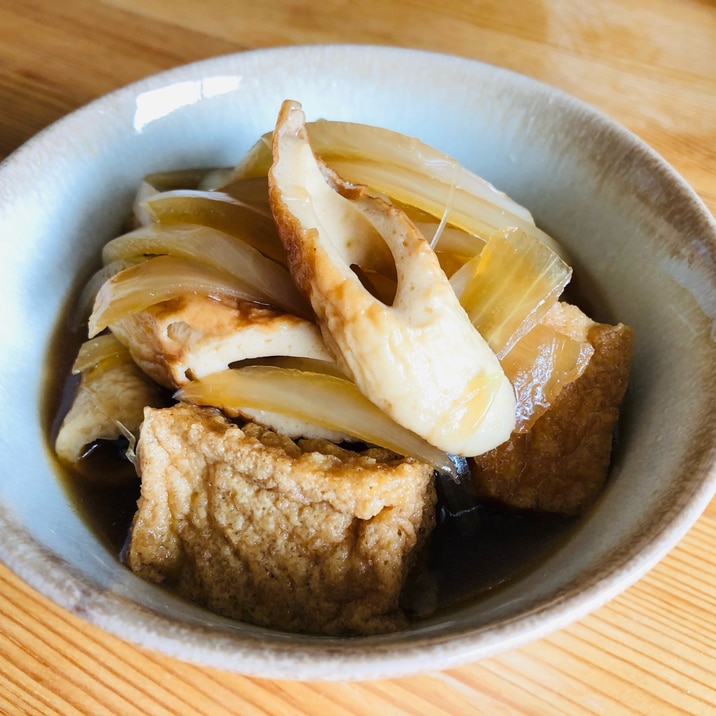 お弁当やおつまみに☆厚揚げとちくわのさっと煮